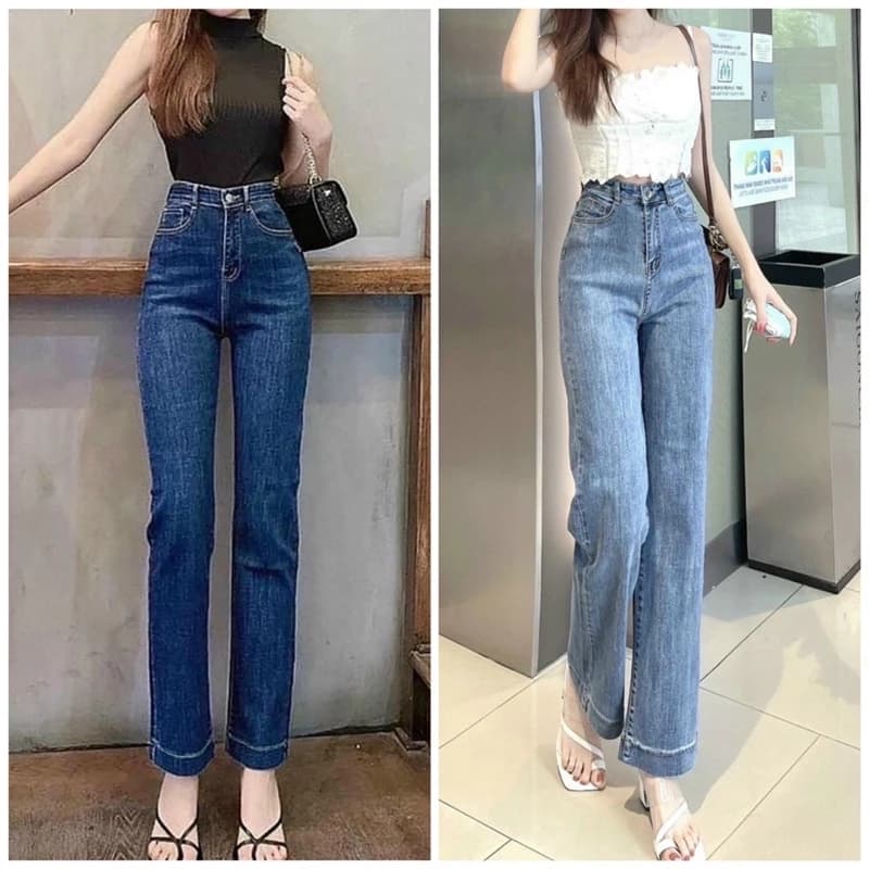Quần ống đứng lai 3phân