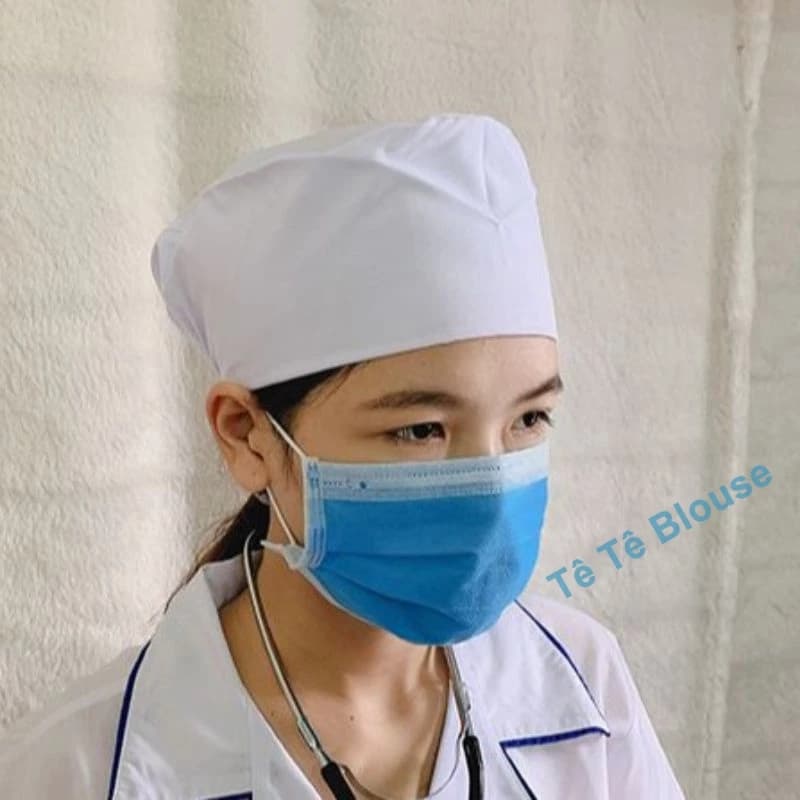 Mũ blouse trắng cao cấp dành cho bác sĩ, y tá, điều dưỡng (Giá ưu đãi)