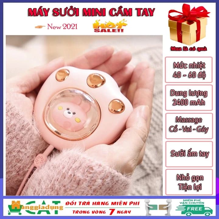 Máy sưởi mini cầm tay đa chức năng, quạt sưởi ấm mini thông minh nhỏ gọn, bỏ túi