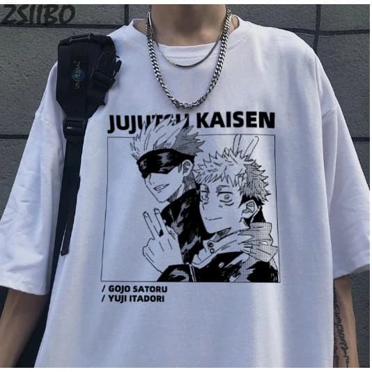 Áo Thun Tay Ngắn Unisex In Hình Jujutsu Kaisen