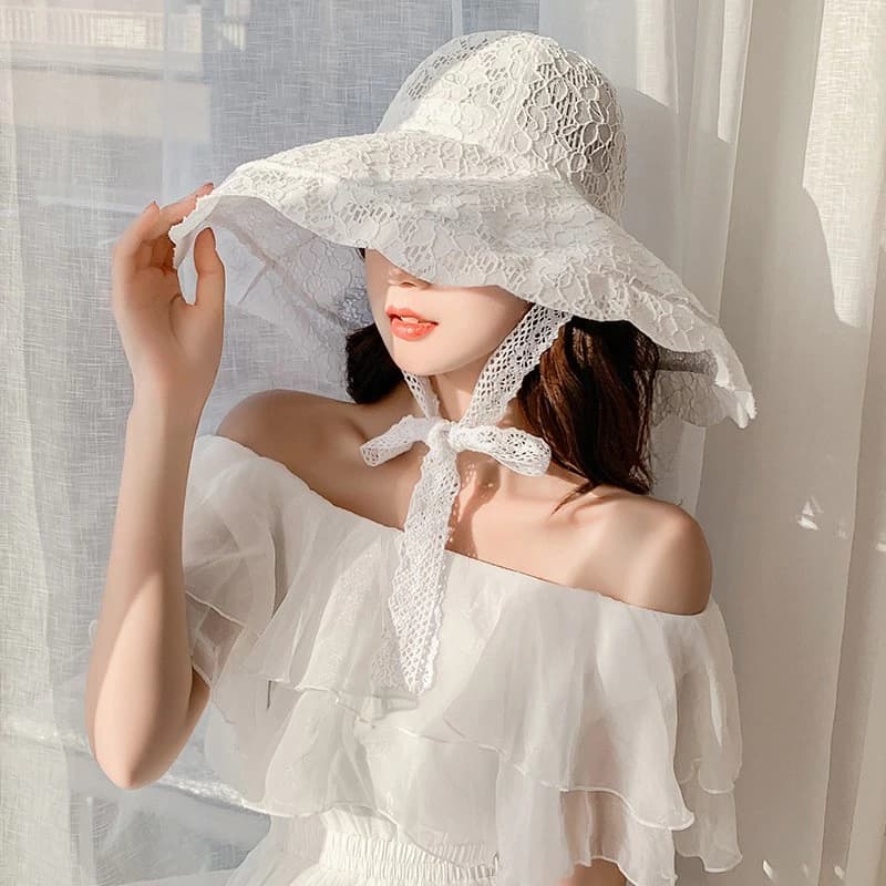 Nón Bucket Cột Dây Che Nắng Thời Trang Đi Biển Mùa Hè Cho Nữ