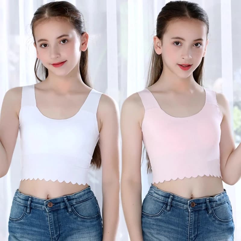 Áo Lót Bảo Hộ Phong Cách Mùa Hè Thoáng Mát Tiện Lợi Cho Bé Gái 9-17 Tuổi