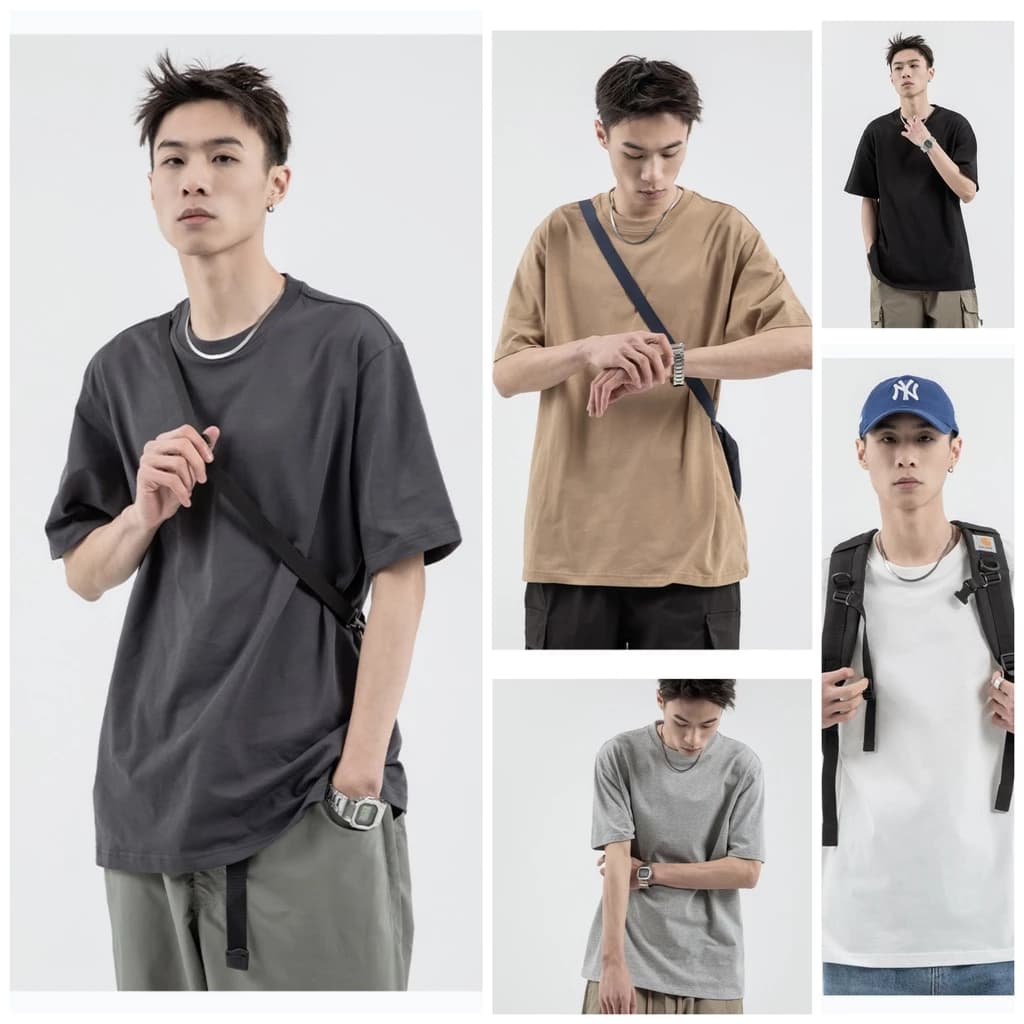 áo Unisex nam nữ tay lỡ basic, form rộng chất cotton cao cấp, đi học, đi làm, du lịch, dễ phối đồ, hợp mọi thời đại ACTT