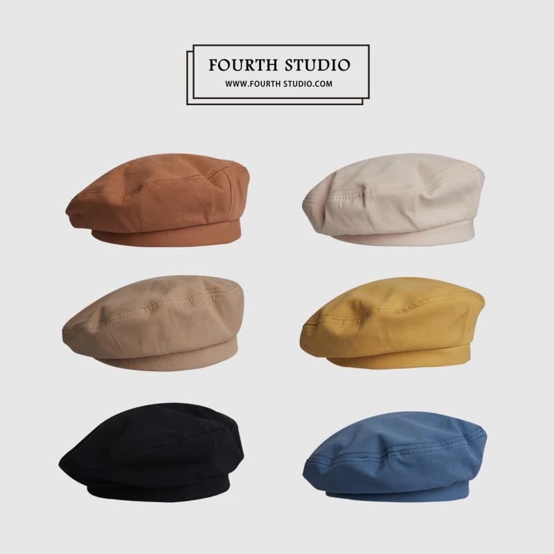 Mũ Beret Màu Trơn Phong Cách Retro Hàn Quốc Dễ Thương Cho Nữ