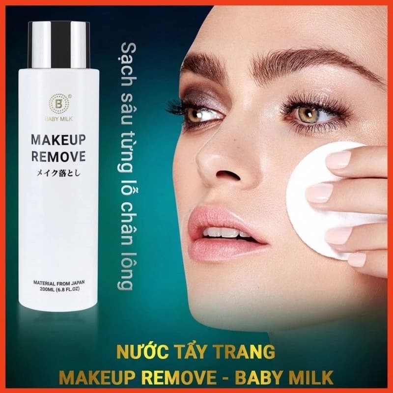 [Hot] Nước Tẩy Trang Cho Da Nhạy Cảm Make Up Remove Baby Milk - Hàng Hiệu Cao Thiên Nhi