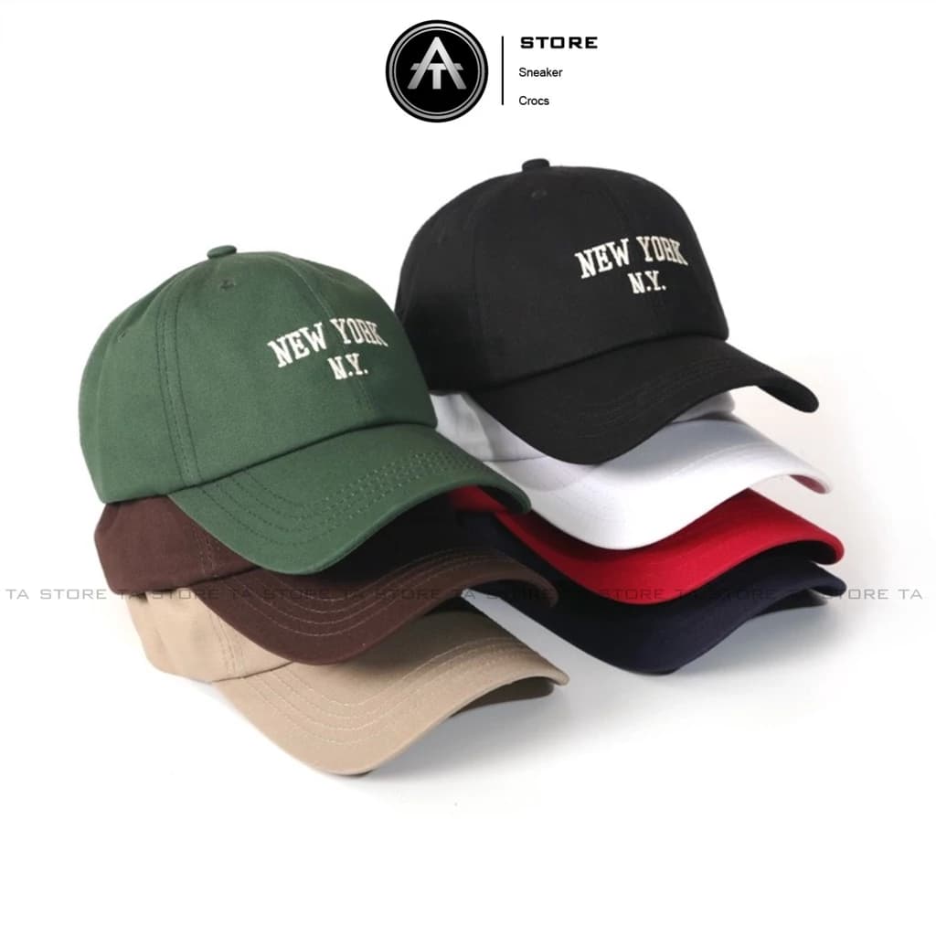Mũ lưỡi trai NewYork thêu Ta Store thời trang, phong cách nón kết nữ Hàn Quốc cao cấp