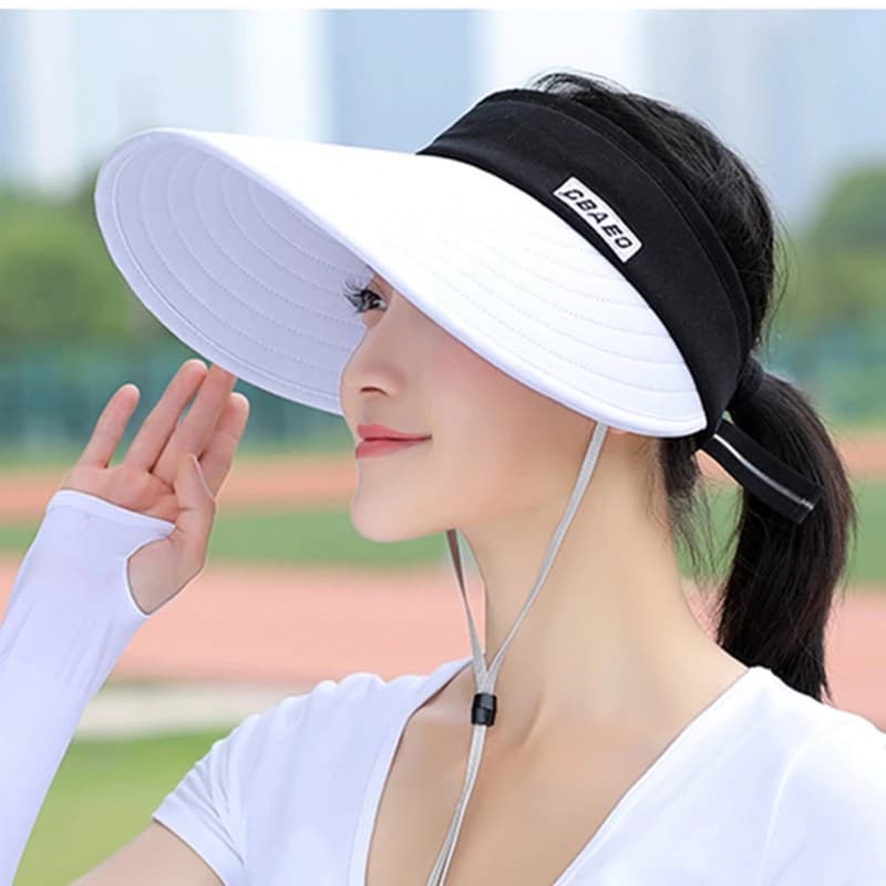 Mũ Lưỡi Trai Nửa Đầu Chống Nắng Thời Trang Đi Biển Mùa Hè Cho Nữ
