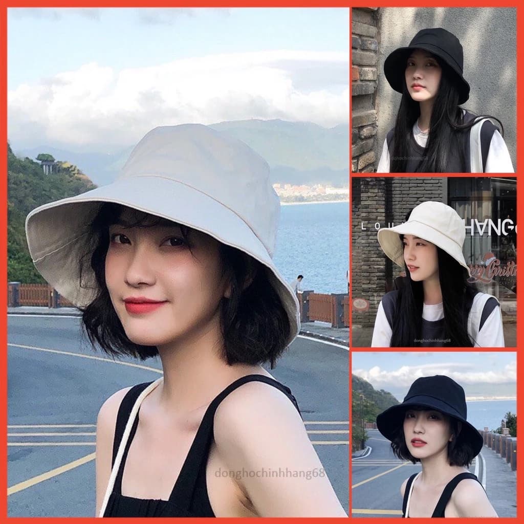 Mũ Bucket Vành Cụp, Nón Tai Bèo Cao Cấp Form Unisex Nam Nữ Phong Cách Cá Tính Bảo Hành 12 Tháng