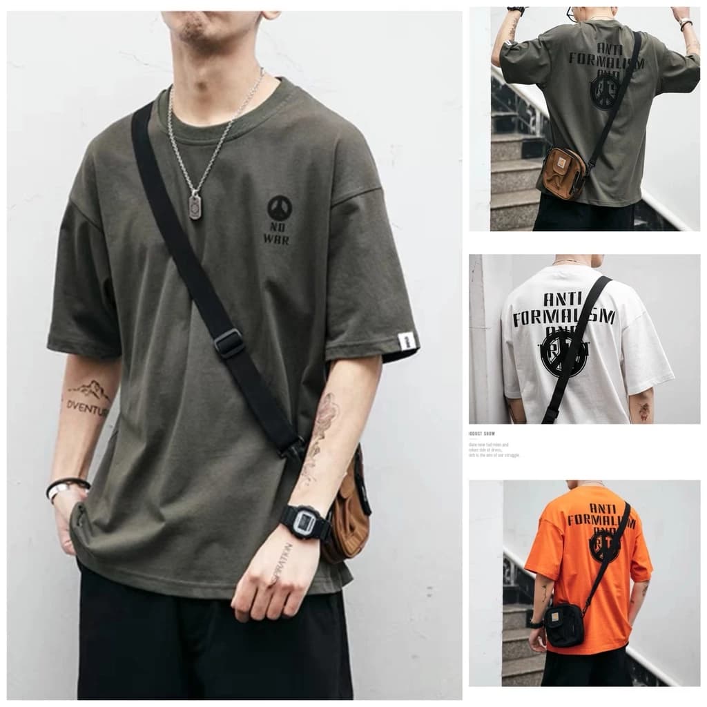 áo Unisex - In 5D chữ No War phông tay lỡ, form rộng chất cotton khô cao cấp, đi học, đi làm, du lịch, basic NOWAR
