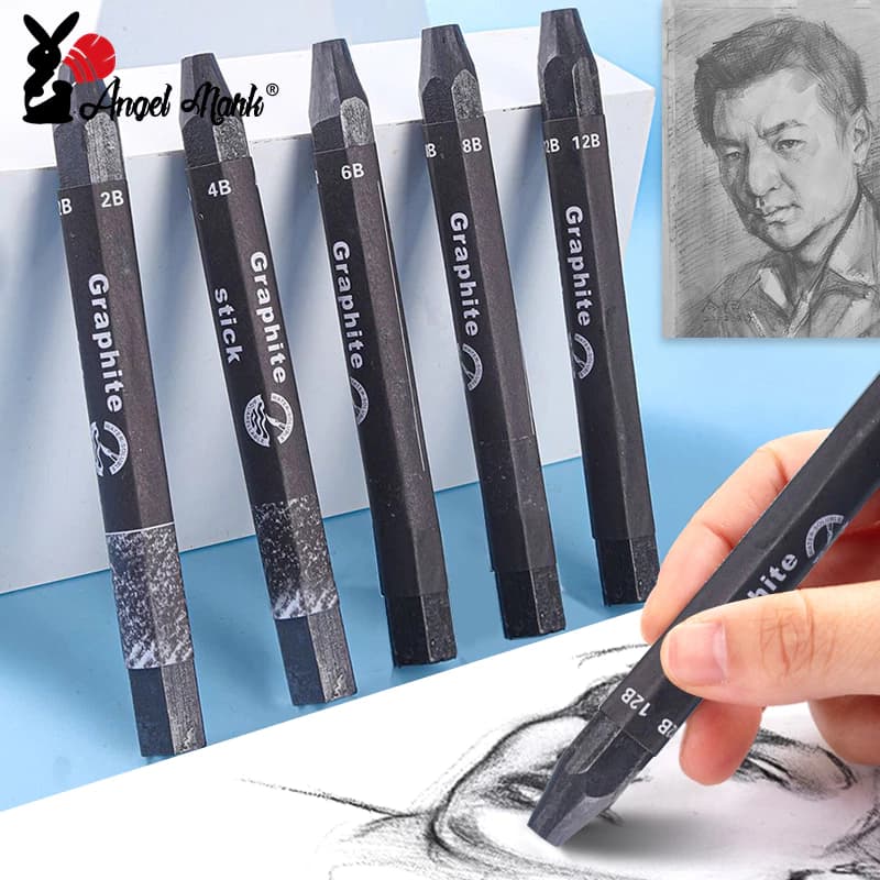 Thiên Thần Mark DEDEPRAISE Thanh Than Chì Hòa Tan Trong Nước Bút Chì Graphite Phác Thảo Bóng Tranh Bút Đồ Dùng Nghệ Thuật