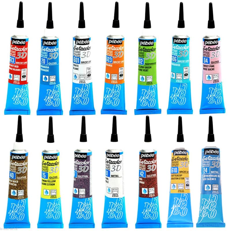 Bút Sơn 3D Pebeo 20ml / Phosphorescent / Brodline 20ml-Gloss Chất Lượng Cao