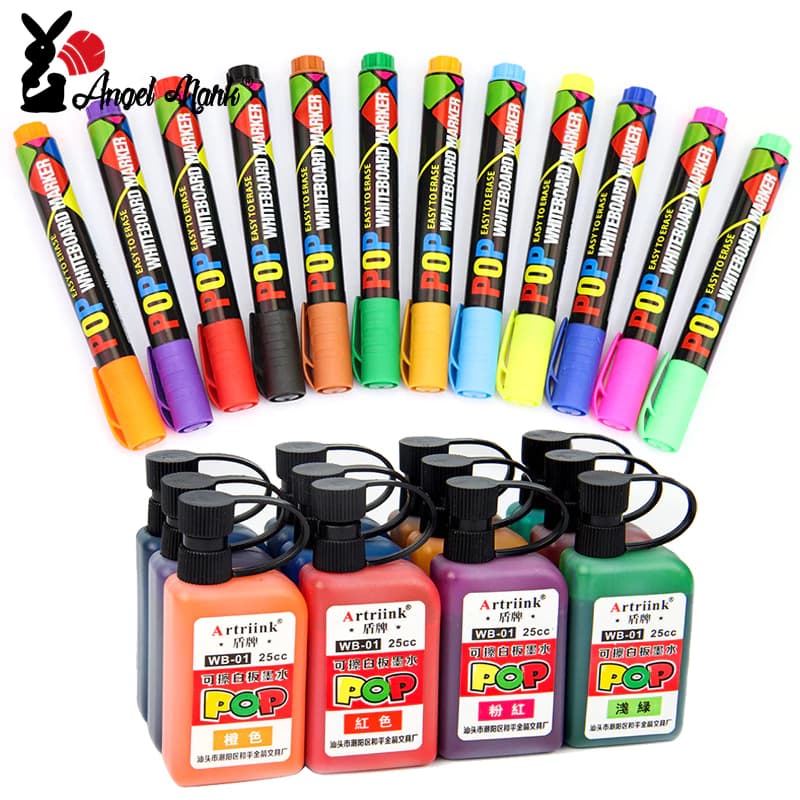 Bút Lông Viết Bảng 8 / 12 Màu Có Thể Xóa Được Dành Cho Học Sinh / Văn Phòng / Nhà Cửa