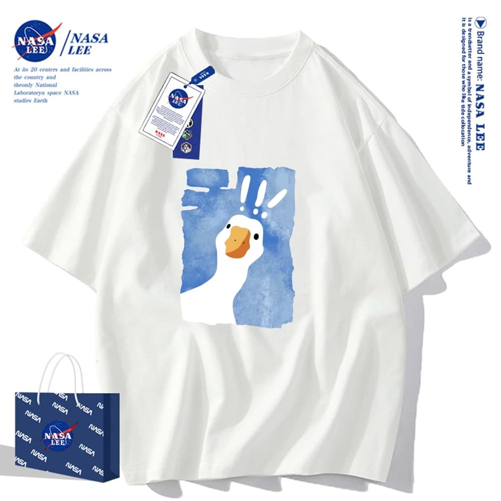 [GIAO TRONG NGÀY]Nasa Áo Thun Tay Ngắn Dáng Rộng Thời Trang Mùa Hè 2024 Cho Cặp Đôi Tay áo ngắn áo thun nam