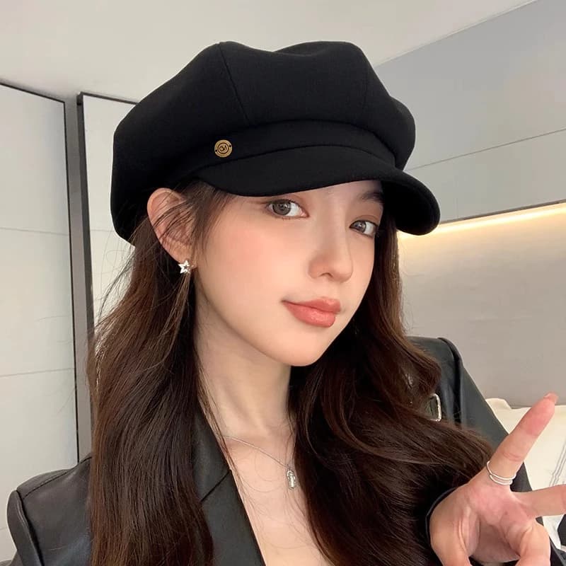 Mũ beret Thời Trang Thu Đông Phong Cách Hàn Quốc Cho Nữ