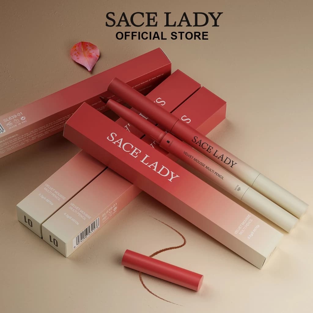 Chì Kẻ Viền Môi SACE LADY Sắc Tố Cao Kết Cấu Mịn Màng Trang Điểm Cho Nữ Da NăngTrang Diểm