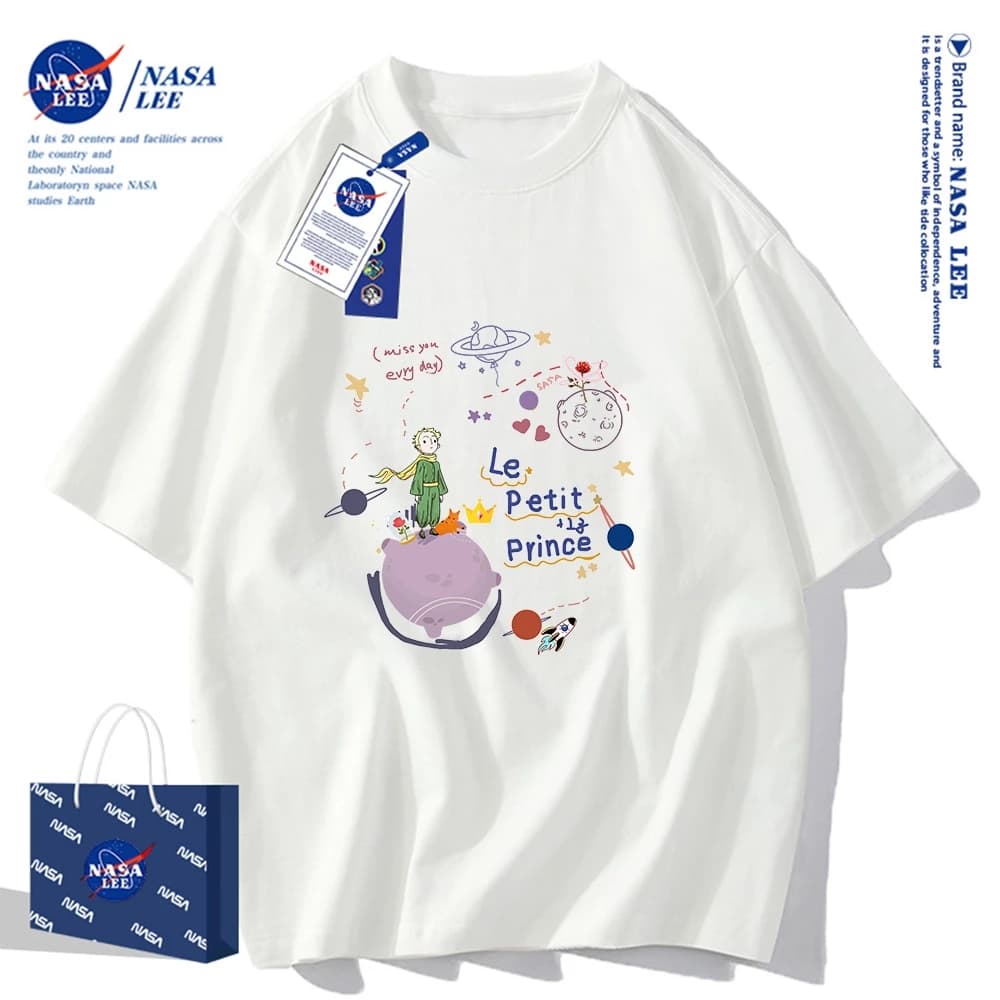 Áo Thun Ngắn Tay Nasa X Klein Xanh – Xu Hướng Mùa Hè 2024, Phong Cách Mới Cho Cặp Đôi
