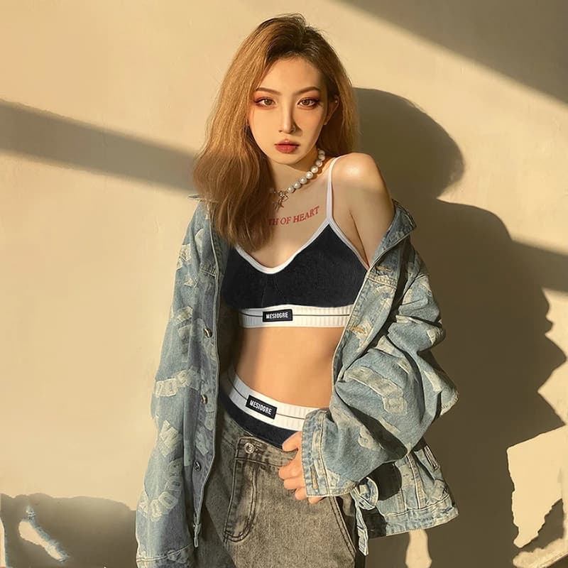 KLALIEN Bộ Bikini Hai Mảnh Kiểu Dáng Thể Thao Thời Trang Cho Nữ