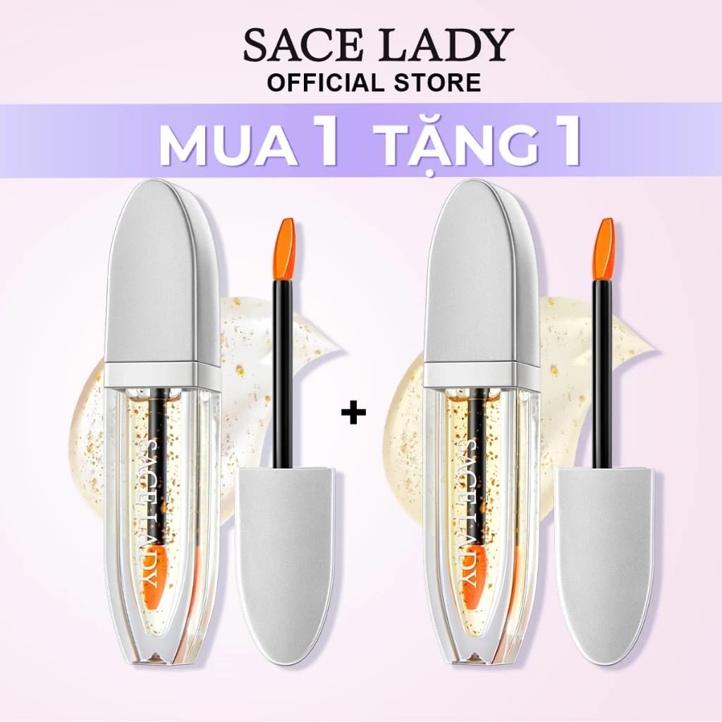 Son Bóng SACE LADY Bền Vững Chống Thấm Nước Lip Đổi Màu Môi Trang Điểm