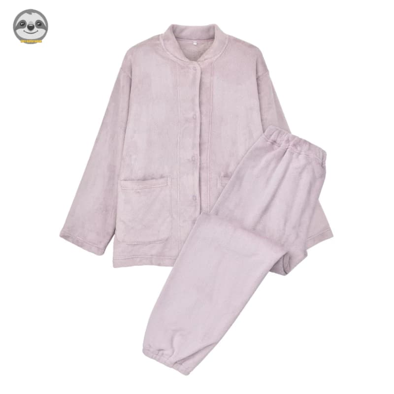Phong cách Nhật Bản Phong cách Muji / Ấm áp mềm mại Túi lớn / Bộ đồ ngủ dày dặn mùa thu đông / Đồ ngủ cặp đôi thoải mái mềm mại