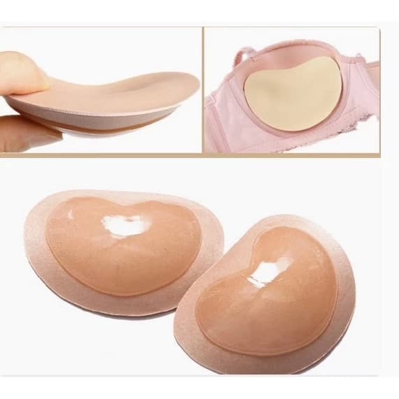 【Miếng lót áo ngực bikini】 Miếng xốp dày tự dính chống trượt hình trái tim