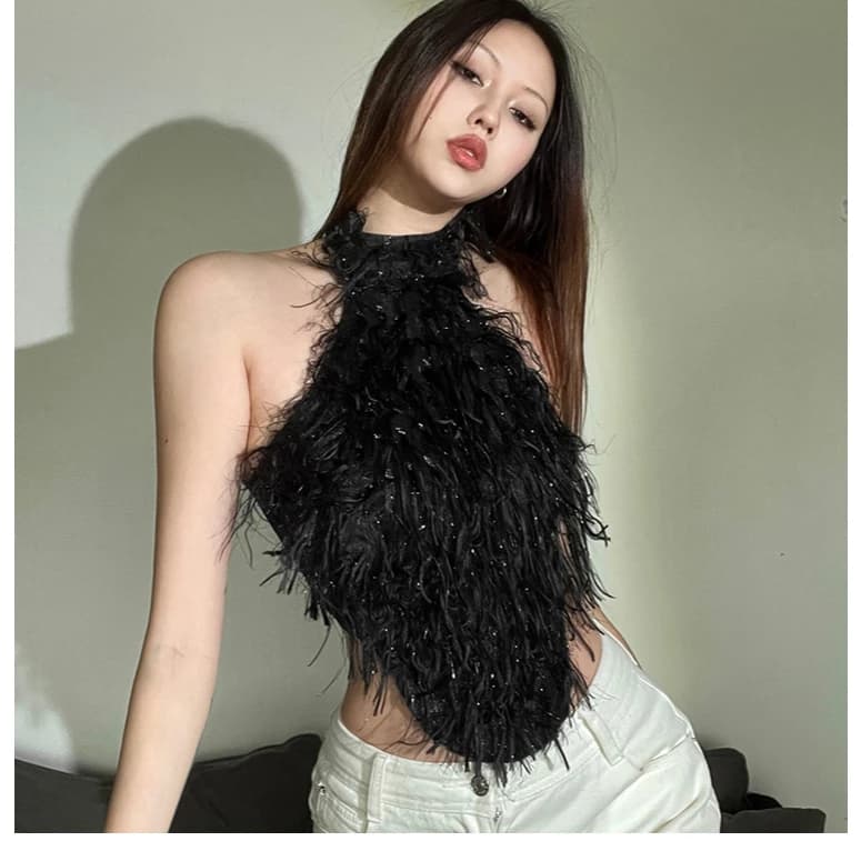 Klalien Áo Dây Lưng Không Tay Hình Eo Sang Trọng Cảm Giác Thiết Kế Mỏng Phù Hợp Với Phong Cách Đa Năng Ngọt Ngào Thường Ngày 2025 Thời Trang Phụ Nữ Mới