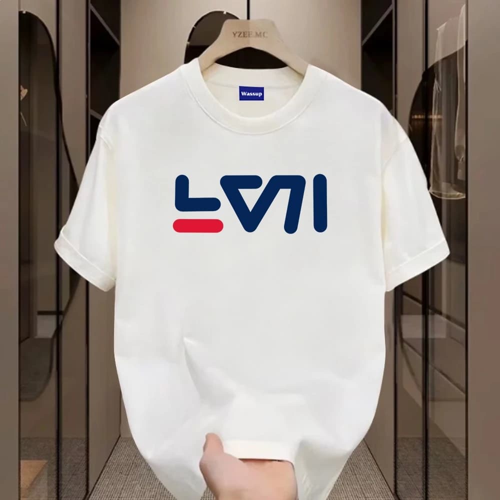 ✨Hàng có sẵn✨ WASSUP FILA-Áo thun nam mới! cotton, thời trang, Unisex