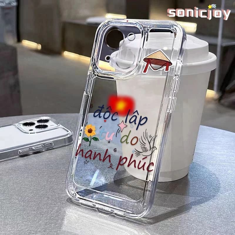 Ốp lưng Nhiều Màu Sắc Bản Tiếng Việt Thích Hợp Cho IPhone 11 12 13 14 15 16 Pro Max X XR XS Max 7Plus 8Plus Ốp Silicon Trong Suốt Thời Trang-SY
