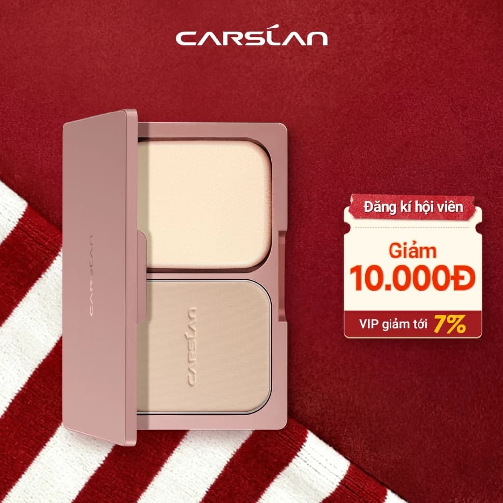 Phấn Nén Trang Điểm Kiểm Soát Dầu Carslan 9g