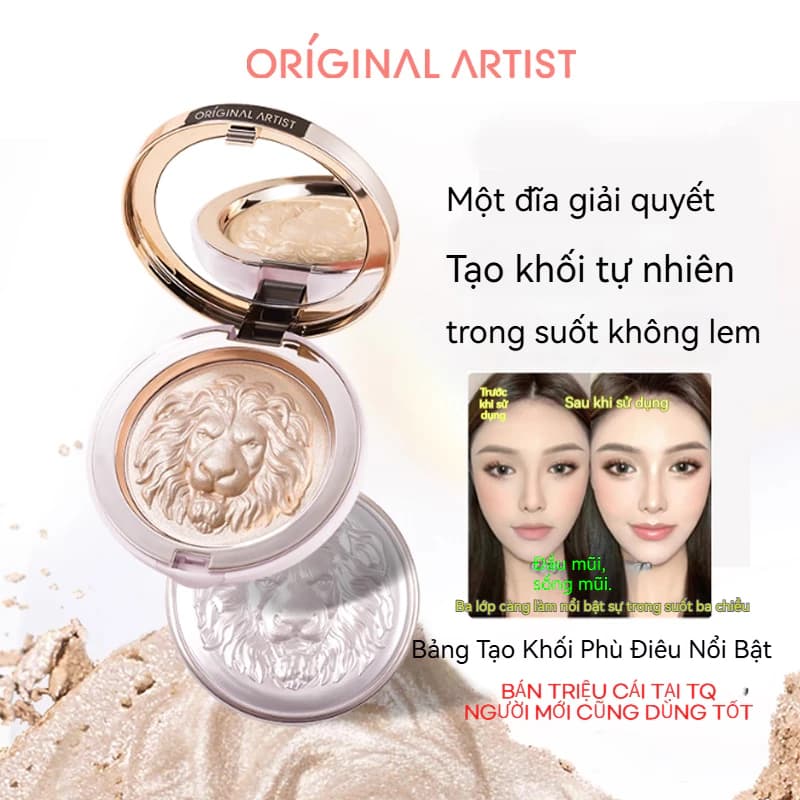 Phấn Bắt Sáng 3D Lion Highlighter Cao Cấp Siêu Mịn Tạo Khối 3D 11.5g