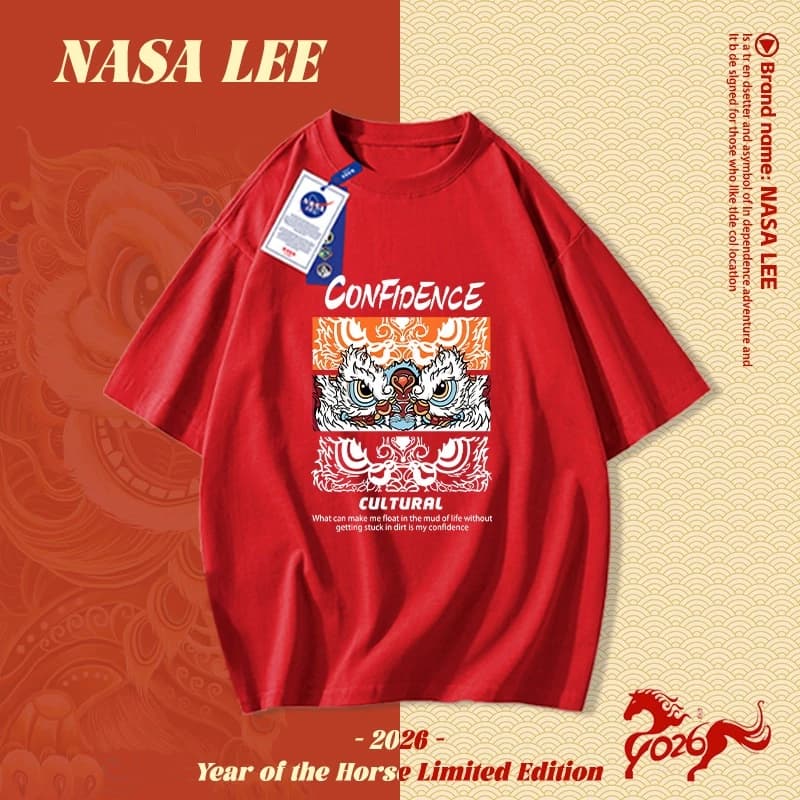 🔥Hàng có sẵn🔥NASA Áo Thun Cotton Tay Ngắn In Chữ NASA Thời Trang Mùa Hè 2026 Cho Cặp Đôi Tay áo ngắn áo thun nam