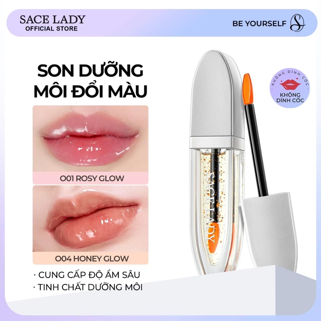 Son Dưỡng Môi SACE LADY Bền Vững Chống Thấm Nước Đổi Màu Môi Trang Điểm
