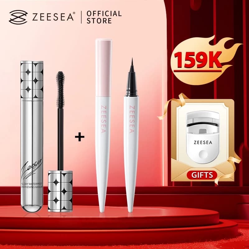[Liên kết phát trực tiếp] COMBO 6g mascara + bút kẻ mắt 0,4g / 1 cái + [Quà tặng miễn phí] 1 chiếc máy uốn mi