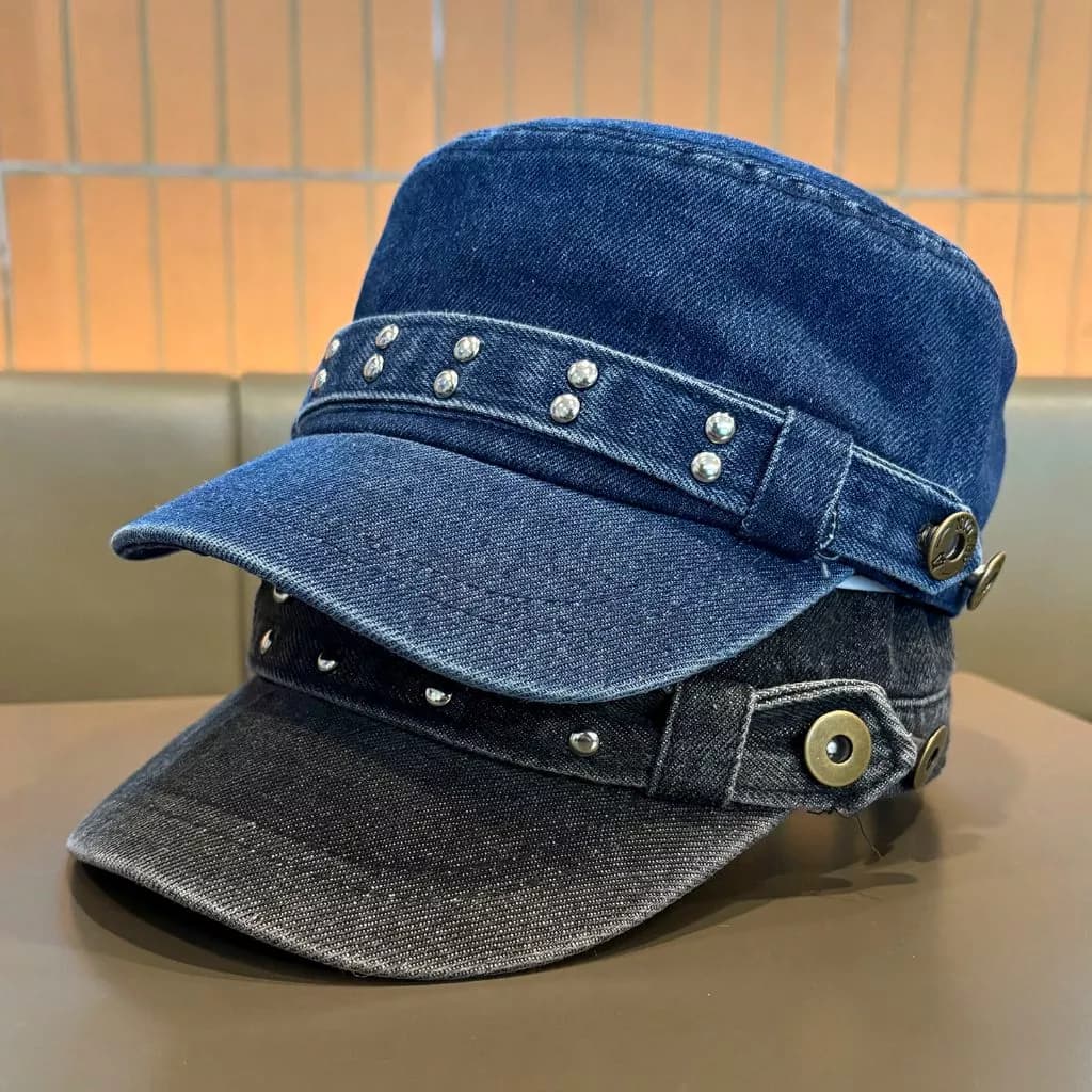 Mũ beret nữ retro cowboy Hàn Quốc, phù hợp mùa xuân và thu, giúp khuôn mặt trông nhỏ nhắn hơn, thời trang và dễ dàng kết hợp.