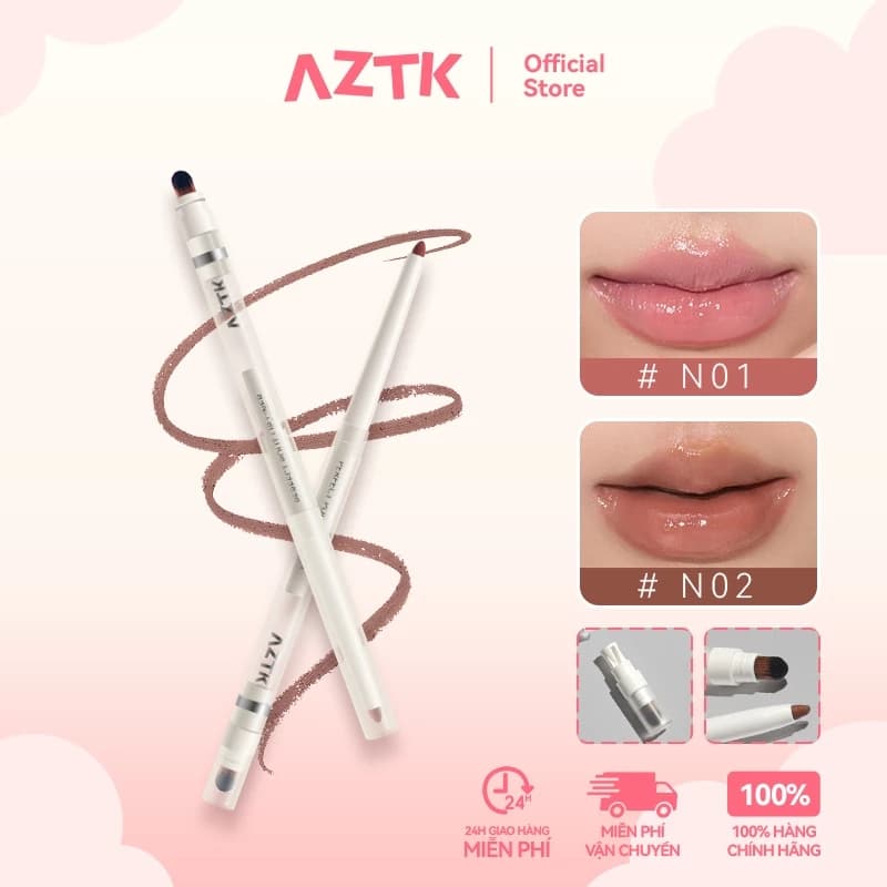AZTK Chì Kẻ Viền Môi Kẻ Viền Môi Mịn Mượt Lâu Trôi Dễ Kẻ 200mg