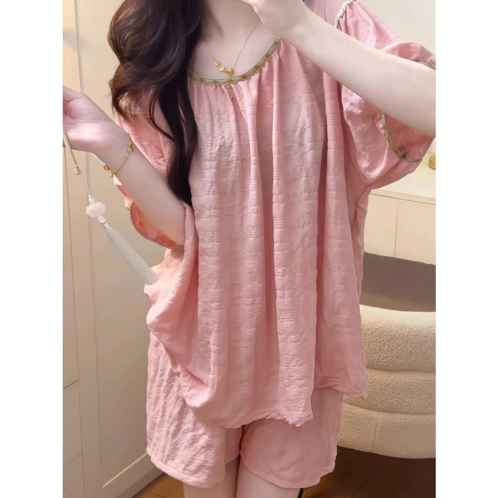 【HÀNG MỚI 2026】Bộ đồ ngủ nữ phong cách Á Đông - Cotton mây tay dài, thiết kế tinh tế - Sang trọng, ngọt ngào - Mặc nhà ấm áp mùa thu xuân