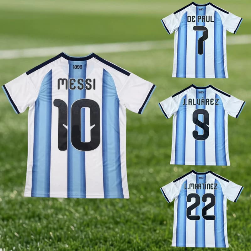 Áo thun bóng đá World Cup Argentina 2026 Áo bóng đá Messi số 10
