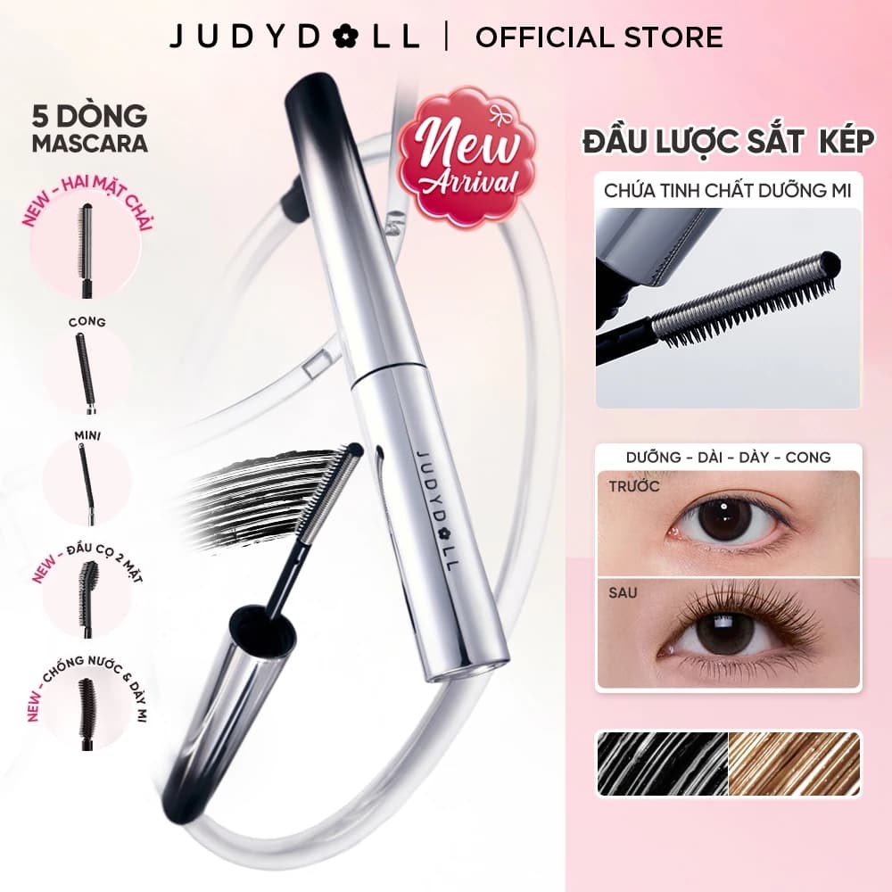 [Tổng Hợp] Mascara JUDYDOLL Giữ Cong Dài Mi Chống Nước Chống Lem Lâu Trôi 2g/3g