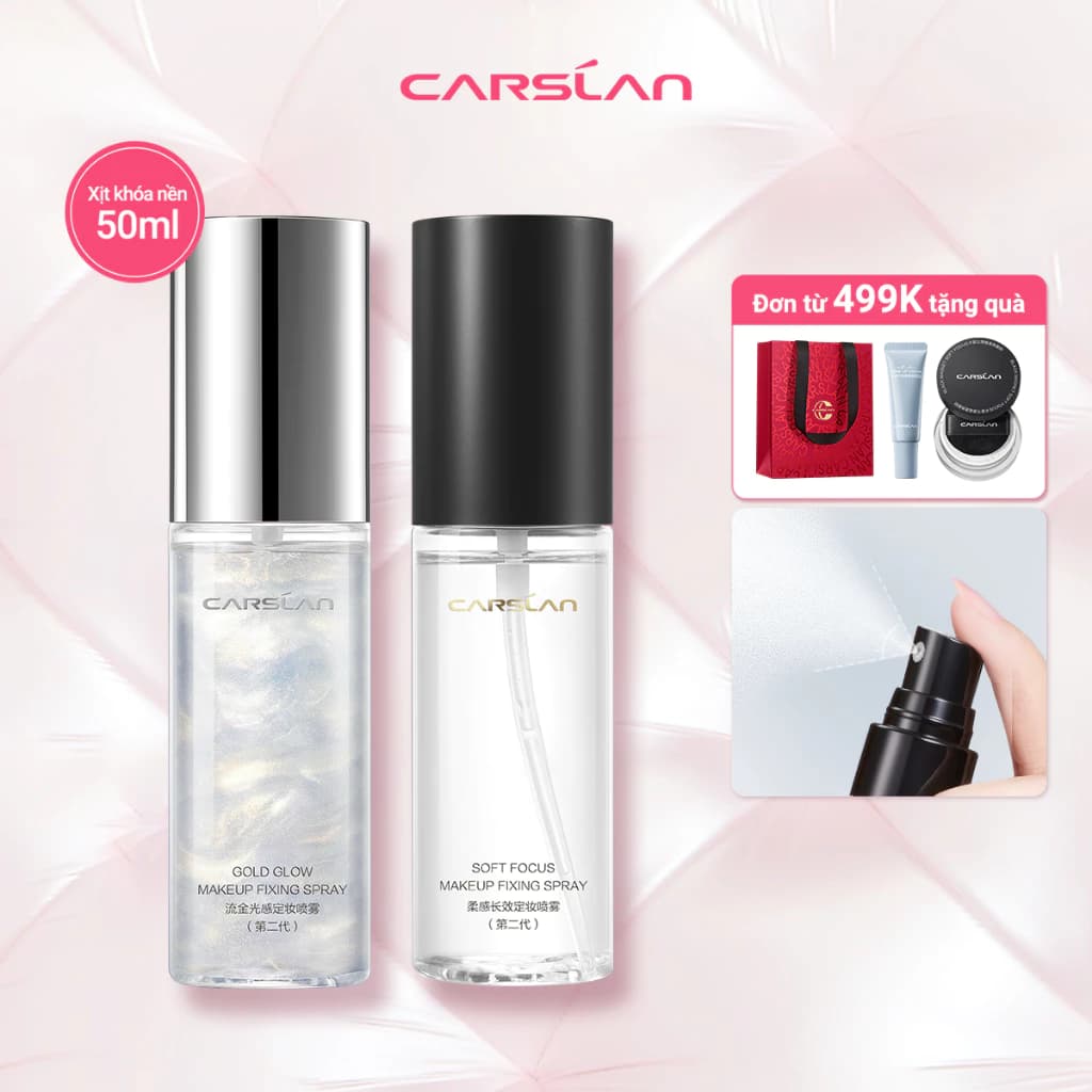 Xịt khoá nền trang điểm CARSLAN lâu trôi và kiểm soát dầu trên da 50ml