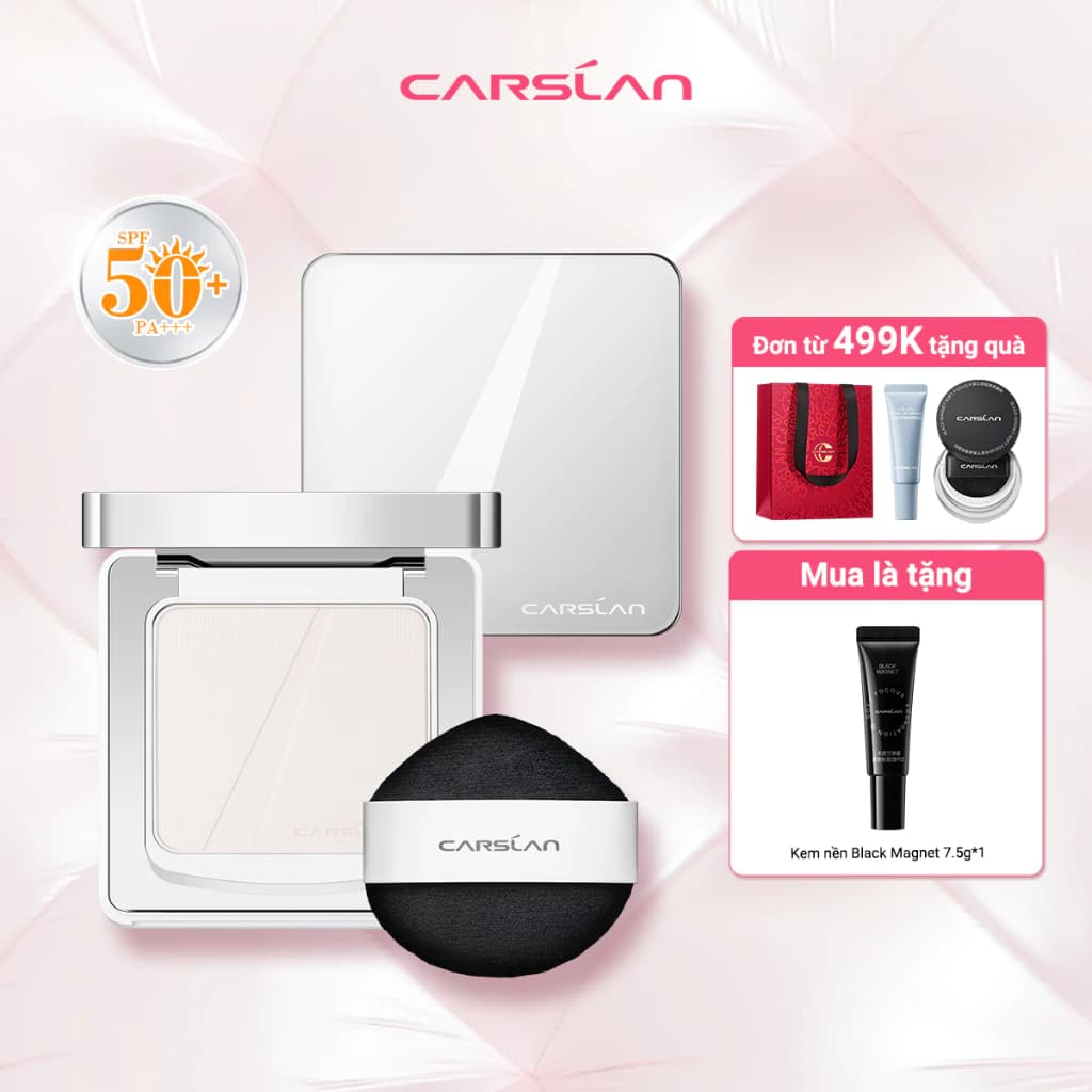 Phấn nén White Magnet Carslan  Chống nắng lâu dài 12H SPF50 + PA + + + 9g