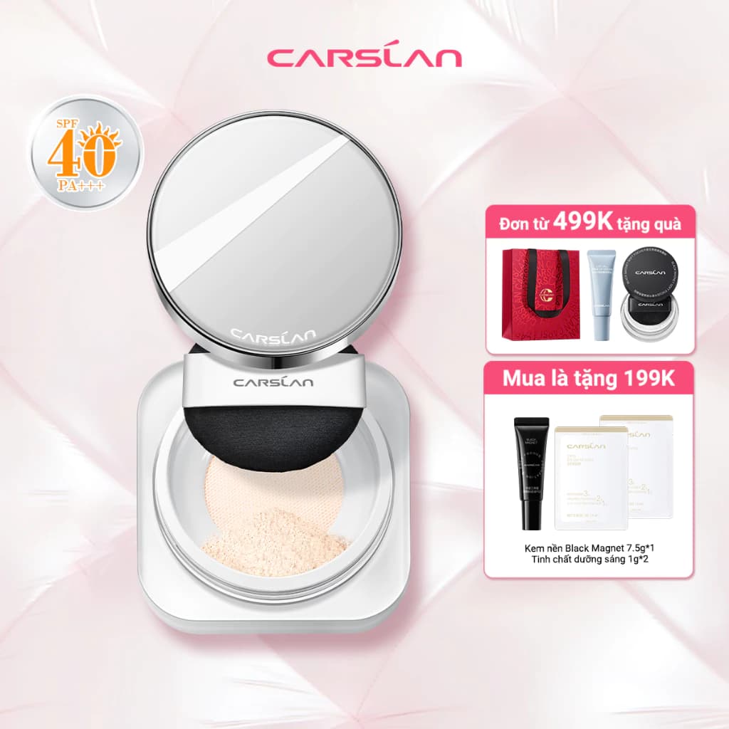 Phấn phủ White Magnet Carslan Chống nắng lâu dài 12H SPF 40 + PA + + + 8g
