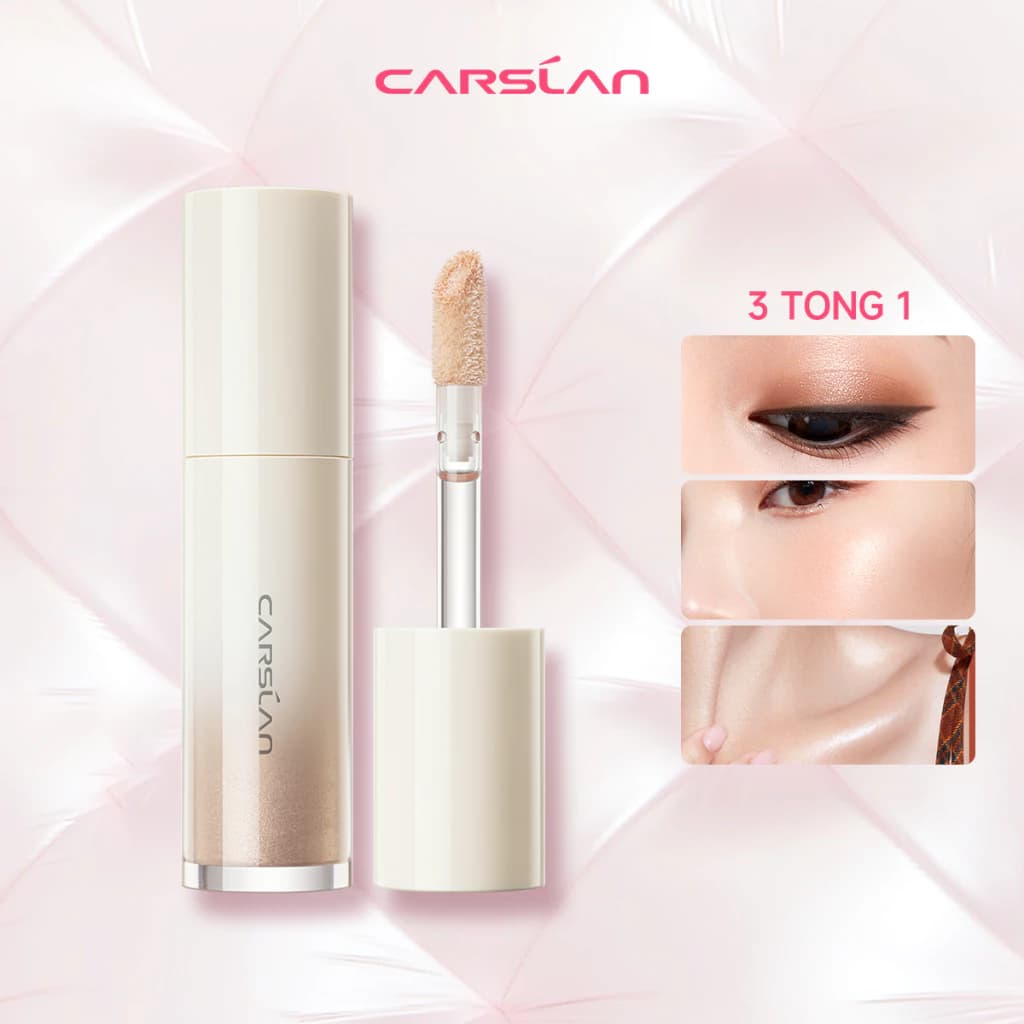 Kem highlight dạng lỏng Carslan 3D Bắt Sáng Glitter Shimmer Face 15g