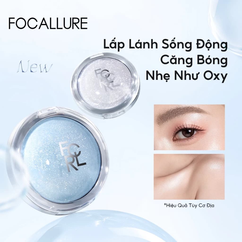 [COMB] Focallure GALAXY Highlighter Soft Mochi Texture 360° Glow Fresh Dewy Glow Melt Into Skin Noncake 8,5g