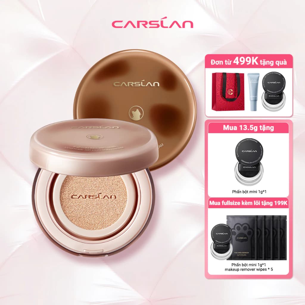 Phấn nước CARSLAN tinh tế bám chặt dưỡng ẩm lâu trôi kiềm dầu dùng trang điểm mặt 13.5g