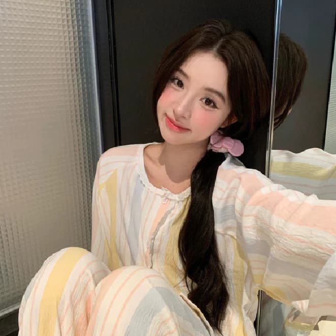 Bộ Đồ Ngủ Cotton Mây Xuân Thu Dài Tay Ngọt Ngào Cao Cấp Bộ Đồ Gia Đình