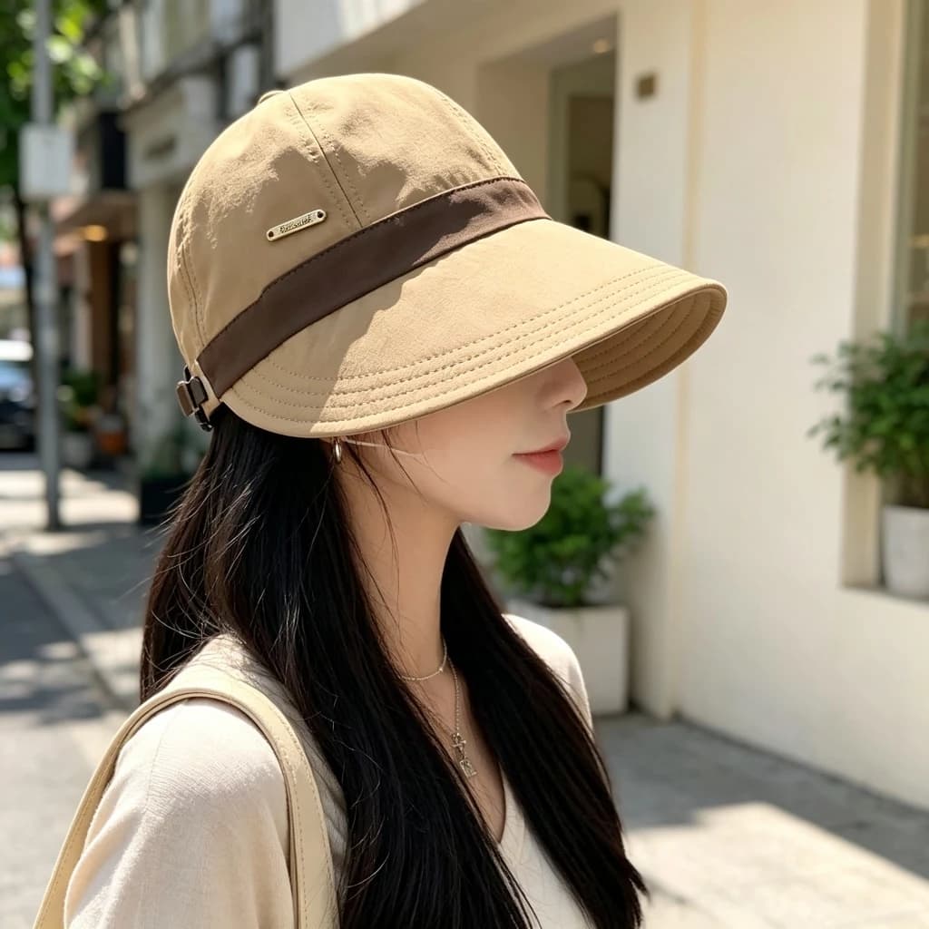 Mũ xô vành rộng thông thường mùa hè Mũ ngư dân UV khô nhanh có thể điều chỉnh