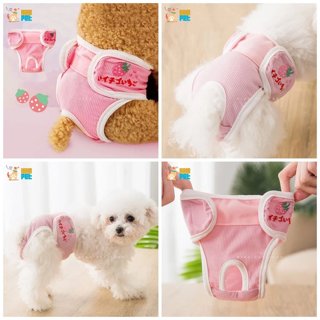 Quần Sinh Lý Cho Chó Cái, Tả Cho Chó Cái, Tã Quần Chip Thú Cưng Ngày Rụng Dâu Giá Rẻ hiha pets shop