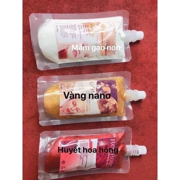 Cấy trắng collagen, mầm gạo non, vàng nano, huyết hoa hồng