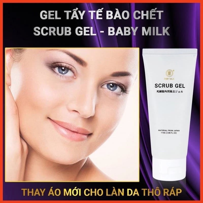 [Hot] Gel Tẩy Tế Bào Chết Cho Da Nhạy Cảm Scrub Gel Baby Milk - Hàng Hiệu Cao Thiên Nhi