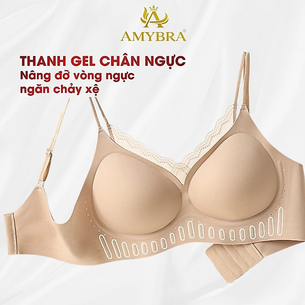 [ Deal Hời ] Áo Ngực Nữ Su Không Gọng Mút 1cm, Áo Lót Phối Viền Ren Gợi Cảm Thanh Lịch A2606