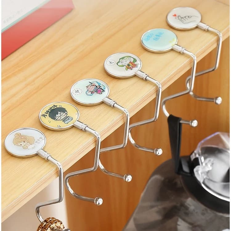 Giá Đỡ Móc Treo Túi Xách Gắn Dưới Bàn Tiện Dụng
